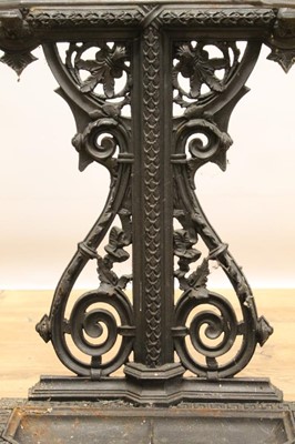 Lot 738 - Victorian cast iron stick stand