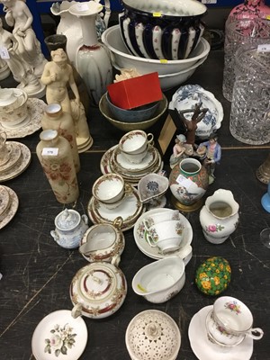 Lot 175 - Lot of decorative China including Noritake teaware, wash jug and bowl, vases etc