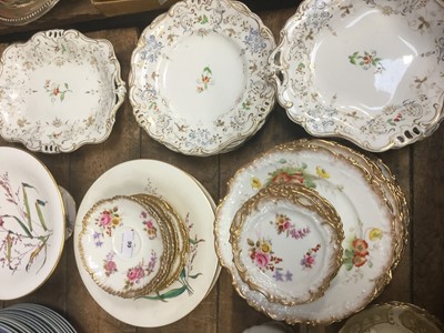 Lot 66 - Group of ceramics to include Royal Worcester part dessert service, together with Hammersley & Co and Ridgway ceramics
