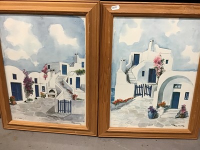 Lot 548 - Two limited edition prints white houses and two Cornish images