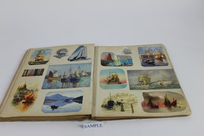 Lot 1109 - Box of assorted postcards and a scrap album