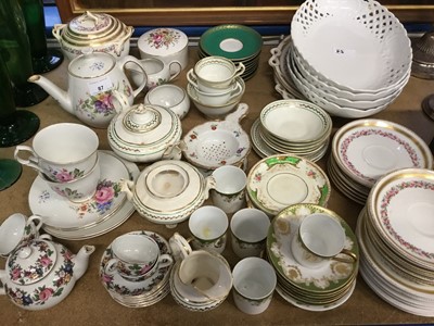 Lot 87 - Group of assorted china to include Dolls house teaset and other teaware