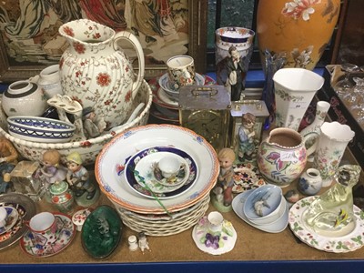 Lot 89 - Group of assorted ceramics and glassware to include Poole Pottery, Royal Copenhagen and overlaid glass vase