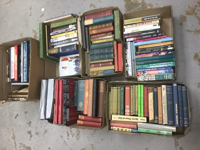 Lot 398 - Books- Six boxes of assorted military and shipping related reference books to include First and Second World War (6 boxes)