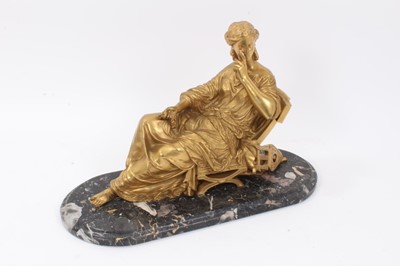 Lot 172 - 19th century gilded metal sculpture