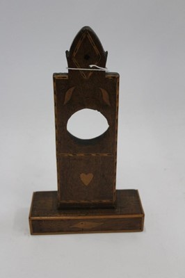 Lot 1855 - Arts and Crafts inlaid pocket watch holder