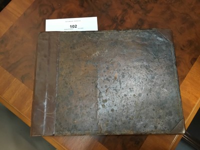 Lot 102 - Early 19th century leather bound volume of pen and ink music scores, named to William Williams 1813