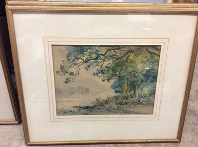 Lot 478 - Pair H. R. Wilkinson watercolour studies, together with other pictures and prints