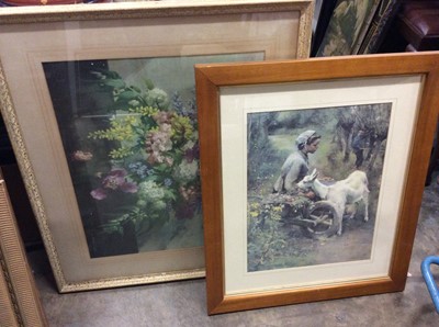 Lot 478 - Pair H. R. Wilkinson watercolour studies, together with other pictures and prints