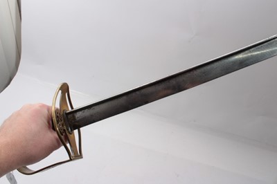 Lot 300 - Rare Georgian Naval Officers' custom fighting sword