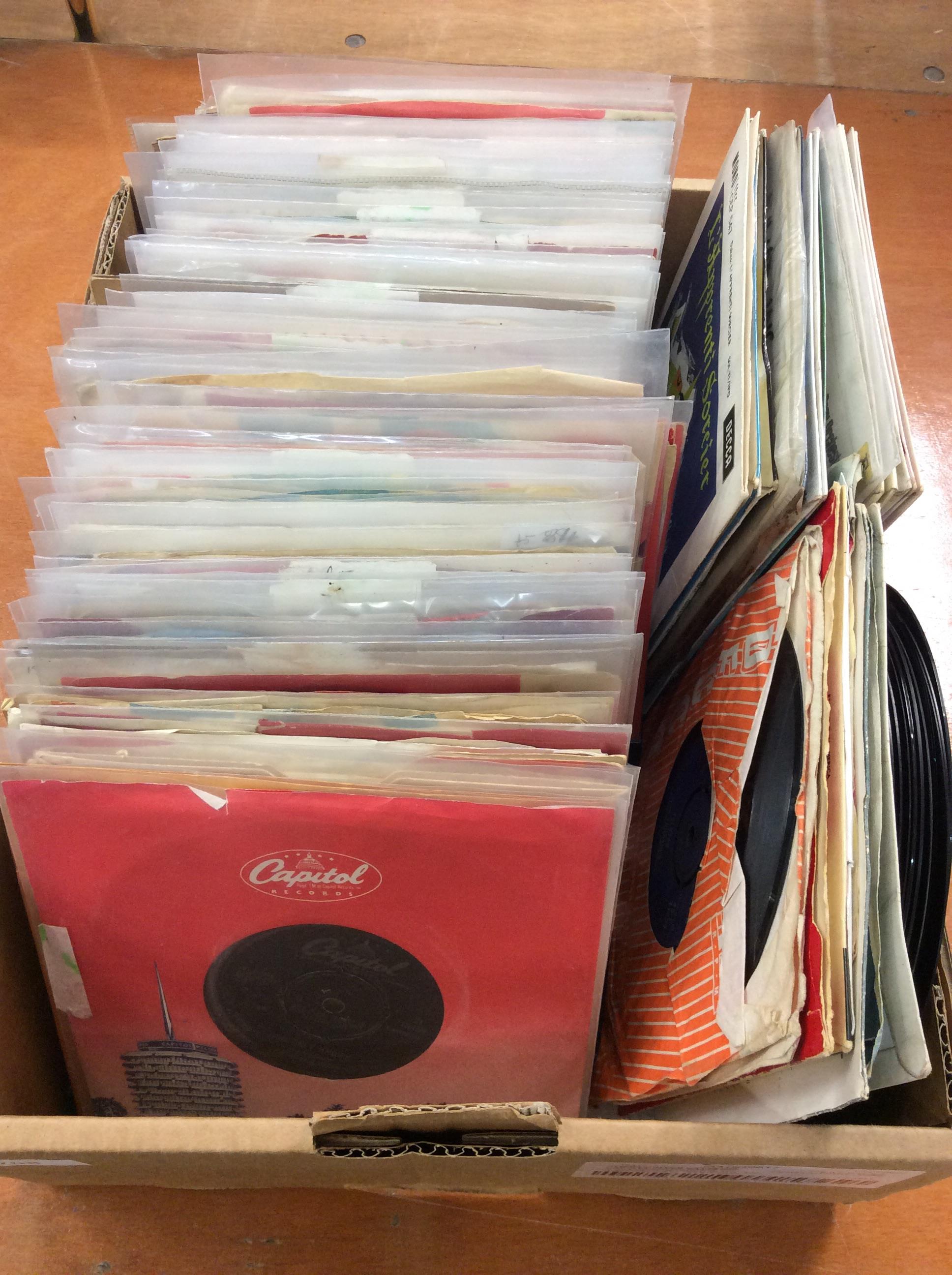 Lot 708 - Collection of single records and EPs from