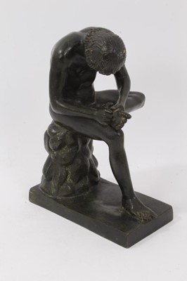 Lot 151 - 19th century Grand Tour bronze figure of Spinaro
