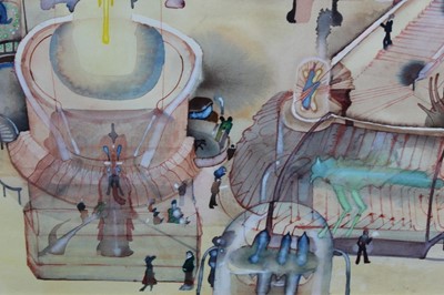 Lot 1134 - David Evans, watercolour - Natural History Museum, London, circa 1983