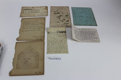 Lot 1131 - Collection of 19th century letters and ephemera