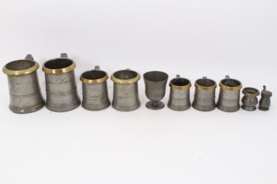 Lot 209 - Collection of antique pewter