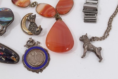 Lot 28 - Group silver jewellery and bijouterie