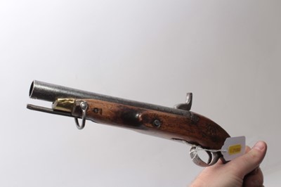 Lot 385 - 19th century Turkish flintlock pistol and two 19th century trade pistols (3)