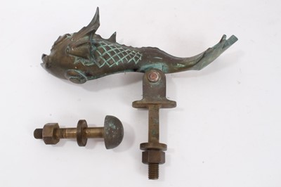 Lot 218 - Substantial brass door knocker