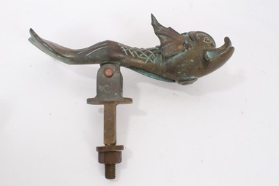 Lot 218 - Substantial brass door knocker