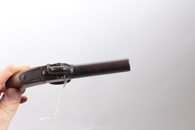 Lot 386 - Three 19th century Percussion box lock pocket pistols