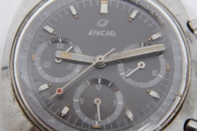 Lot 63 - Enicar Ocean Pearl stainless steel wristwatch