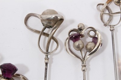 Lot 74 - Collection 6 Charles Horner silver hat pins