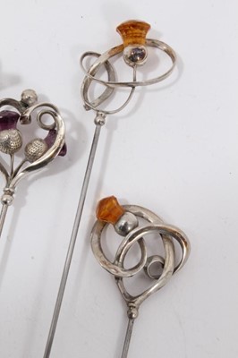 Lot 74 - Collection 6 Charles Horner silver hat pins