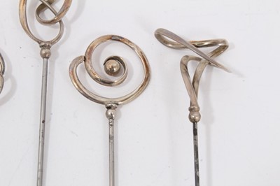 Lot 77 - Collection 5 Charles Horner silver hat pins