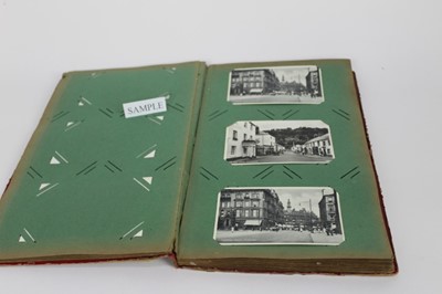 Lot 1188 - Red postcard album of various High Streets, Pubs and others (approximately 90 cards)