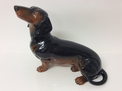 Lot 643 - Large Beswick model of a dachshund