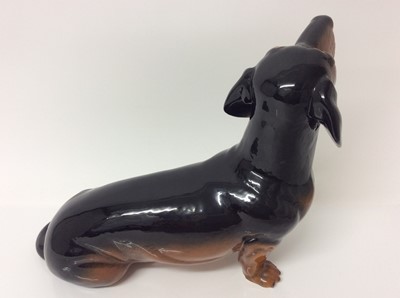 Lot 643 - Large Beswick model of a dachshund