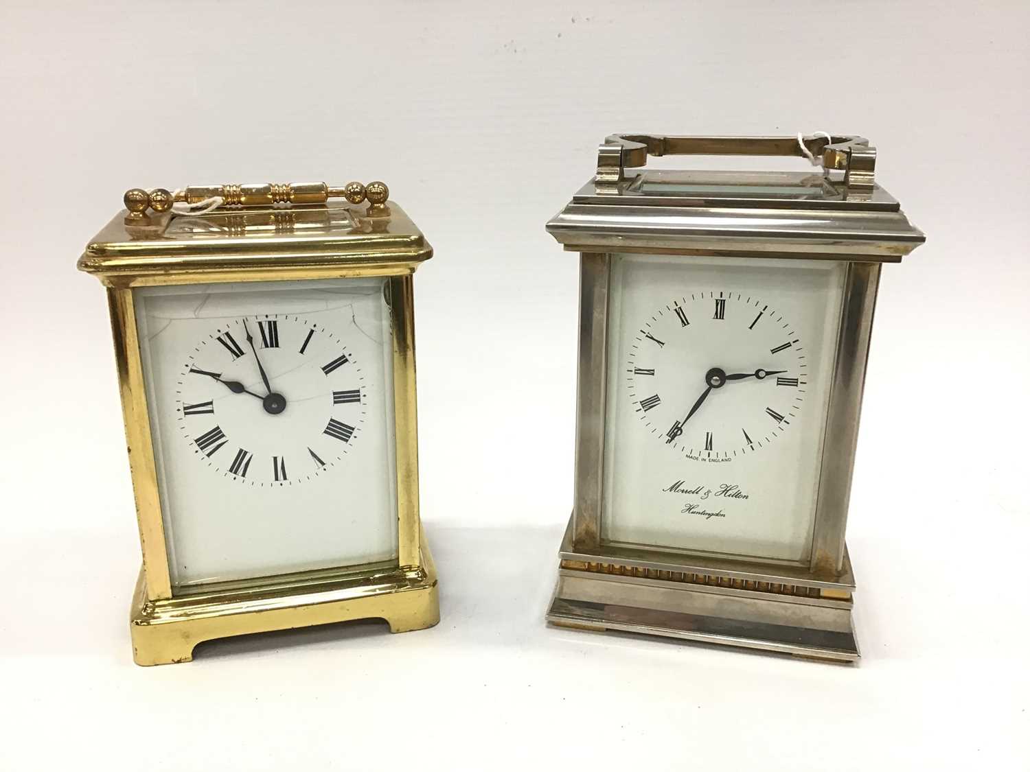 Lot 1980 - Two modern carriage clocks