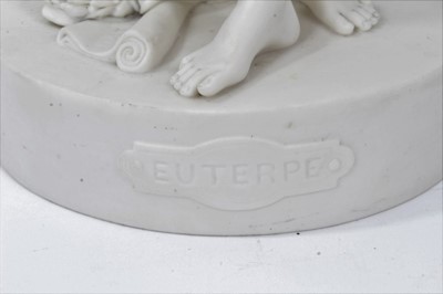 Lot 10 - Victorian Parianware figure of Euterpe