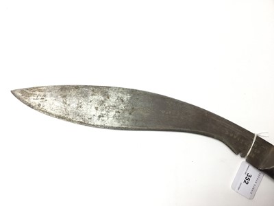 Lot 352 - Gurkha Kukri with steel blade, marked DHWI G II, also marked with broad arrow and dated 1919, sharpened for active service, no scabbard