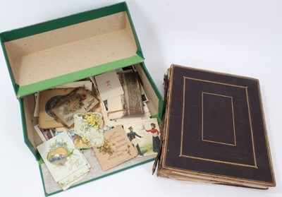 Lot 271 - Victorian scrapbook, circa 1880s