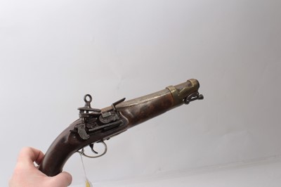 Lot 390 - Two replica Flintlock military pistols