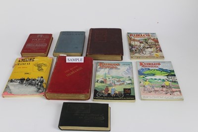 Lot 1181 - Cycling- Selection including Touring Guides, Cycling Club ephemera, Kuklos Annual 1929, Lightweight Cycling Exhibition 1930's catalogues, Phillips Cyclist's Pocket Books.  Plus a selection of Cycli...