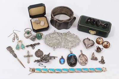 Lot 113 - Group silver and white metal jewellery