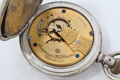 Lot 116 - Two full hunter pocket watches