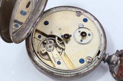 Lot 118 - Four silver cased pocket watches