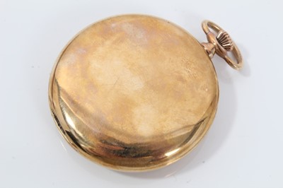 Lot 126 - 1930s 9ct gold cased Waltham USA pocket watch