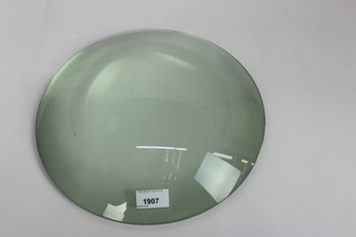 Lot 1907 - Large table top glass lens / table magnifier, 32.5cm diameter