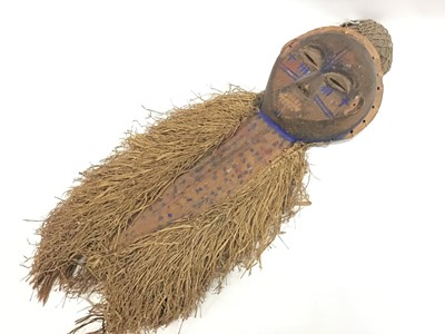 Lot 1915 - Congo headdress, 1930s, with photos in Africa in 1930s