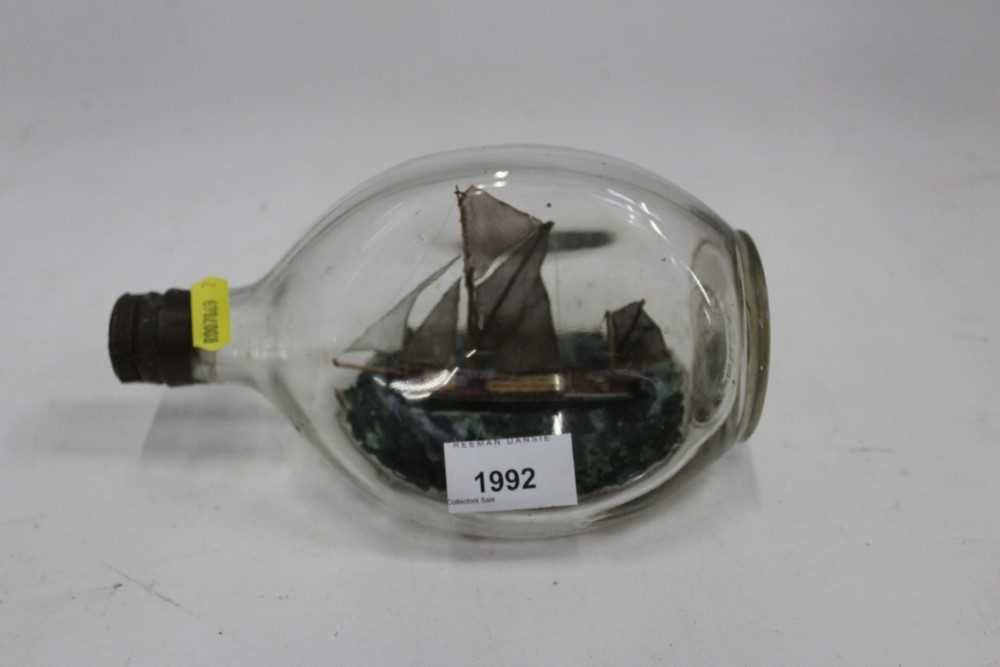 Lot 1992 - Vintage Ship in a bottle