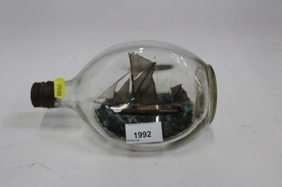 Lot 384 - Vintage Ship in a bottle