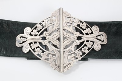 Lot 140 - Late Victorian silver nurses belt buckle