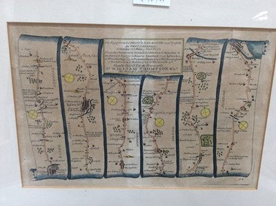 Lot 221 - Two 18th century engraved road maps