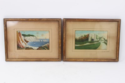 Lot 175 - Two fine 19th century Isle of Wight sand pictures