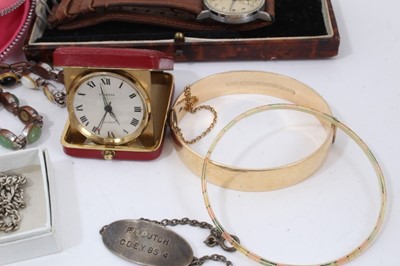 Lot 144 - Costume jewellery, silver and wristwatches