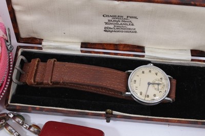 Lot 144 - Costume jewellery, silver and wristwatches